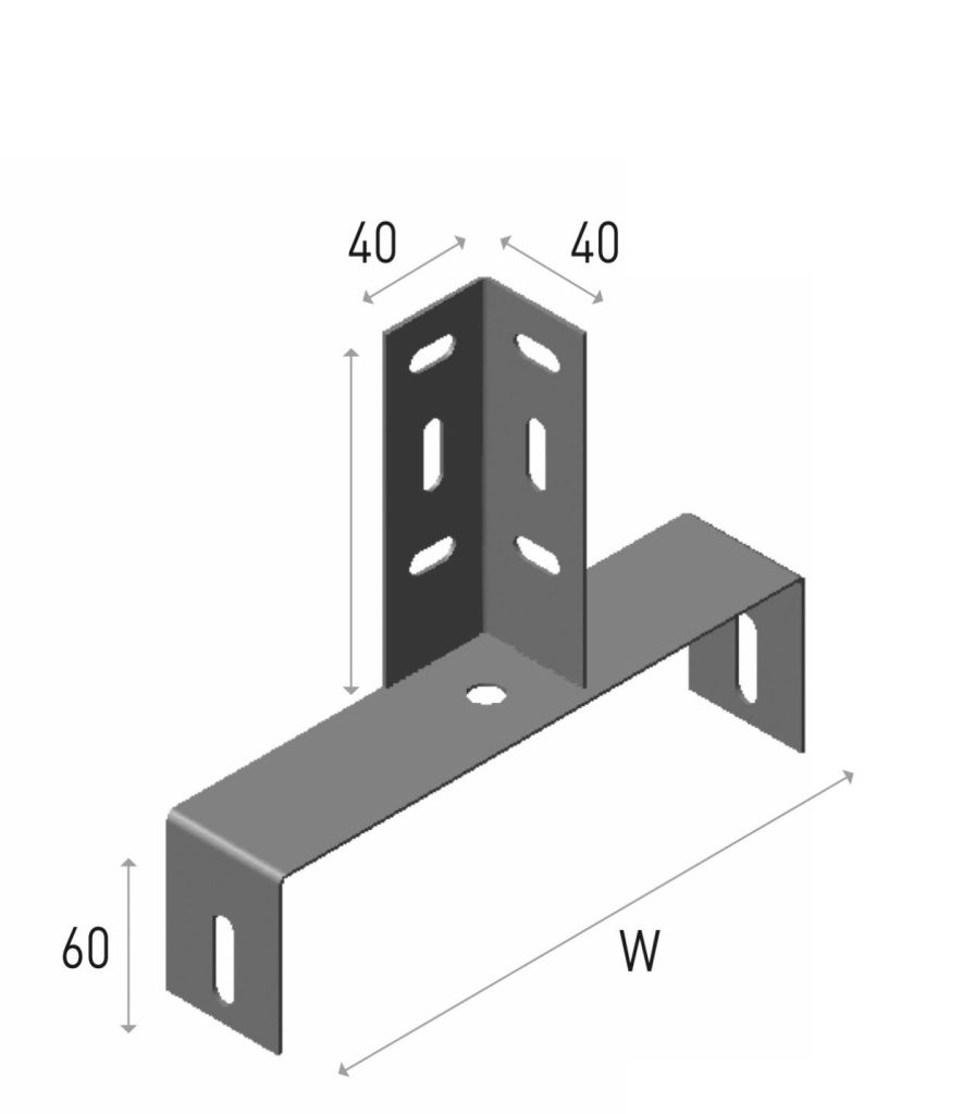 L-profiel ophangbeugel 50 mm
