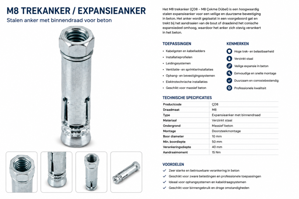 M8 trekanker